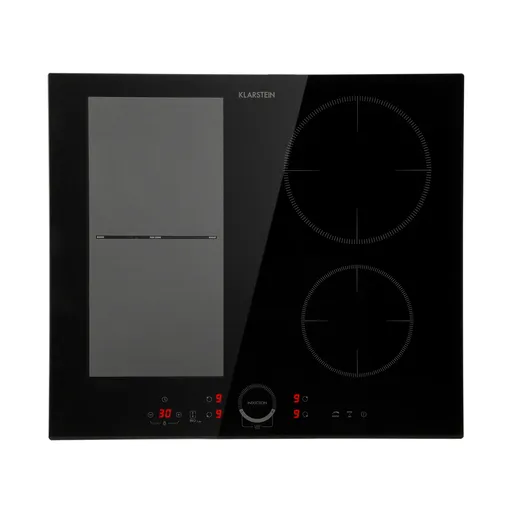 Klarstein Delicatessa 60 Hybrid, indukční varná deska, 7000 W, 4 zóny, černá