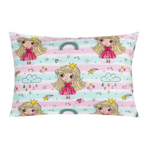 Bellatex Polštářek VIOLA Princezna s duhou, 40 x 60 cm