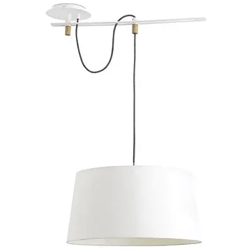 FARO 28394 - Lustr na lanku FUSTA 1xE27/20W/230V bílá (123796)