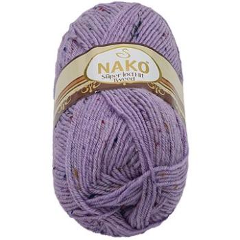 Tweed 100g - 6888 fialová s nopky (7816)