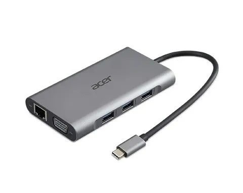 ACER 12v1 Type C dongle: 2 x USB3.2, 2 x USB2.0, 1x SD/TF, 2 x HDMI, 1 x PD, 1 x DP, 1 x RJ45, 1 x 3.5 Audio