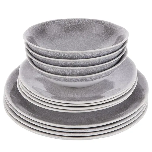 ATLANTIS Sada nádobí 12 ks - šedá