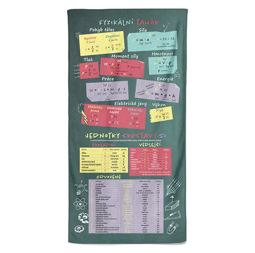Osuška Fyzika (Velikost osušky: 100x170cm)