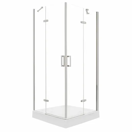 KERRA Sprchový kout Flow s vaničkou 80 (chrom) 5907548118455