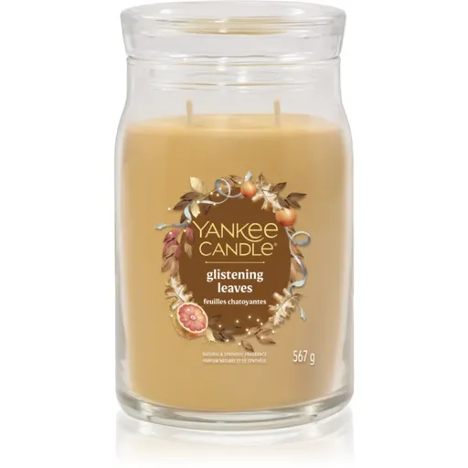 Yankee Candle Glistening Leaves vonná svíčka Signature 567 g