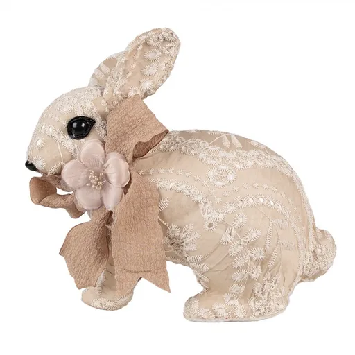 6 ks béžové textilní prostírání s králíčkem Bunny Buddies - (6) 48*33 cm Clayre & Eef