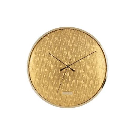 Karlsson 6005GD designové nástěnné hodiny zlatá, pr. 40 cm