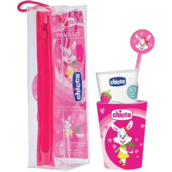 Chicco Travel Set fogápoló készlet Pink 3 y+ 1 db