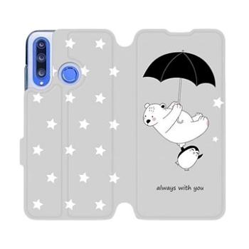 Flipové pouzdro na mobil Honor 20 Lite - MH08P Méďa a tučňák - always with you (5903226899784)