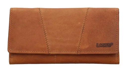 Dámská kožená peněženka Lagen PWL-388/V Brown