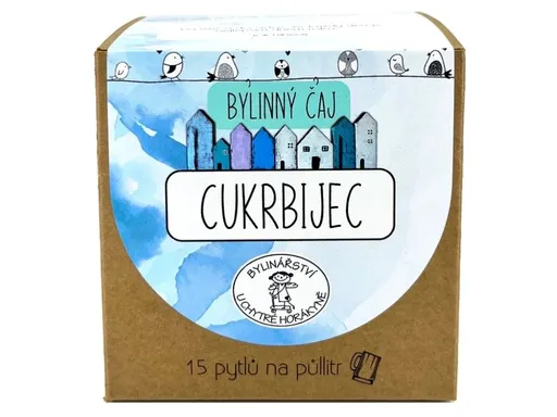 Porcovaný bylinný čaj "Cukrbijec" - 45g (15x3g)- Bylinářství U Chytré horákyně