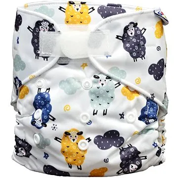 Látková plena All in One Ovečky na suchý zip (1-FD280sz)