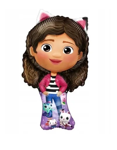 Balón fóliový postavička Gábinin kouzelný domeček - Gabby's Dollhouse - 56 cm - GoDan