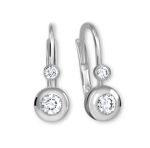 Soliter Náušnice z bílého zlata se zirkony 239 001 00061 07