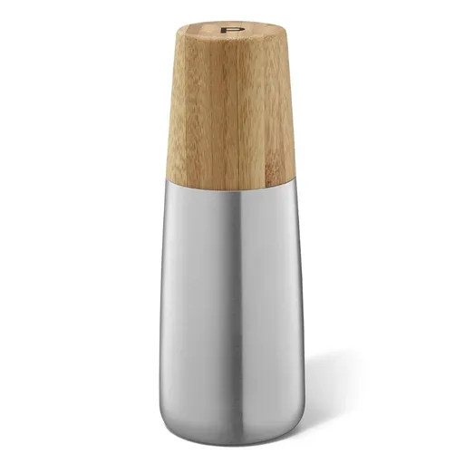 Mlýnek na pepř BEVO 10 cm, stříbrná, nerezová ocel / bambus, Zack