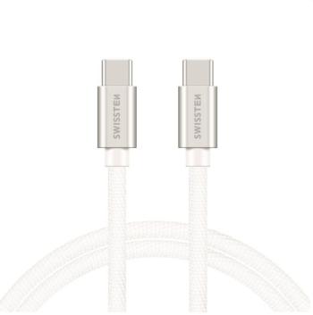 Adatkábel Swissten USB-C to USB-C 2m, ezüst