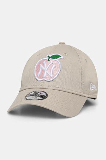 Kšiltovka New Era NEW YORK YANKEES béžová barva, s aplikací, 60565272