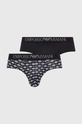 Spodní prádlo Emporio Armani Underwear 2-pack pánské, černá barva, 111733 4R504