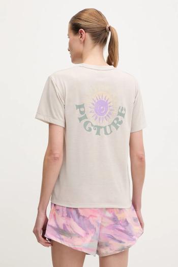 Tričko Picture Timont dámske, béžová farba, WTS0587