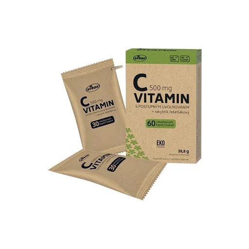 Vitar EKO Vitamin C 500 mg s postupným uvolňováním 60 kapslí