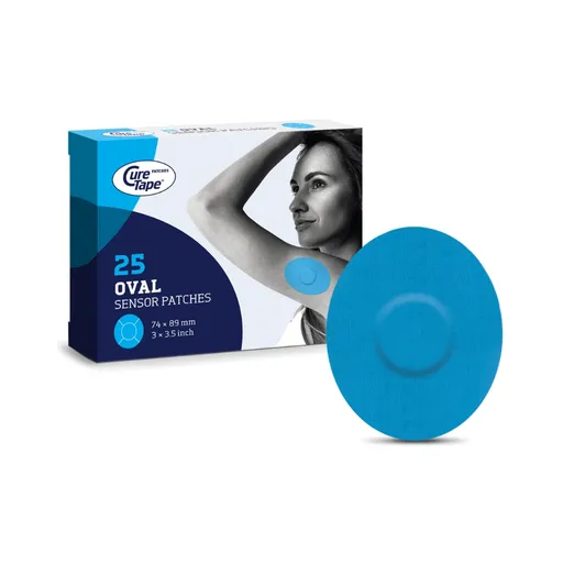 CureTape Sensor Patches náplasti na senzor 25 ks Classic modrá