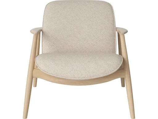 Křeslo Bowie, více variant - Bolia Varianta: bílý dub, Látka: kolekce Monza | barva - béžová