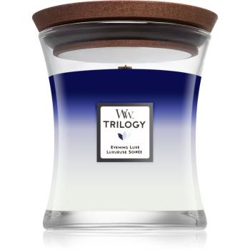 Woodwick Trilogy Evening Luxe lumânare parfumată 275 g