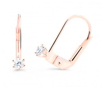 Cutie Jewellery Decentní náušnice z růžového zlata Z8020-55-10-X-4