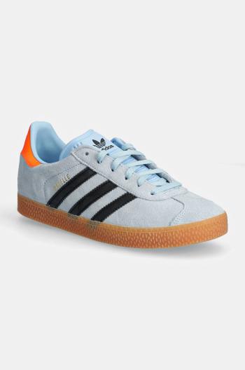 Dětské kožené sneakers boty adidas Originals GAZELLE modrá barva, IG9151