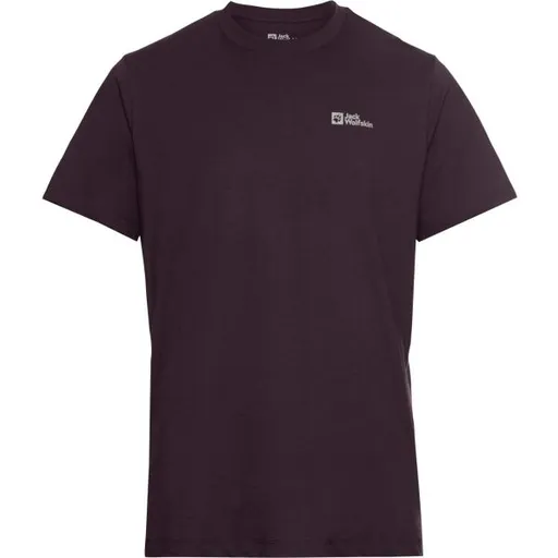 Jack Wolfskin ESSENTIAL T M Pánské triko, vínová, velikost XXL