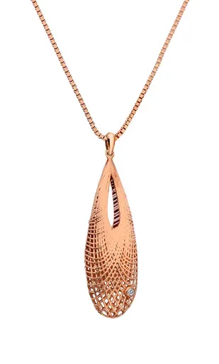 Hot Diamonds Nadčasový bronzový náhrdelník s diamantem Quest DP832 (řetízek, přívěsek)