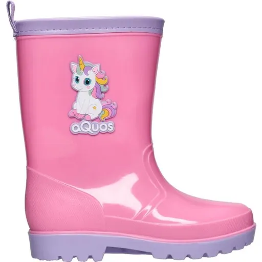 AQUOS RASTY K Dětské holínky, růžová, velikost