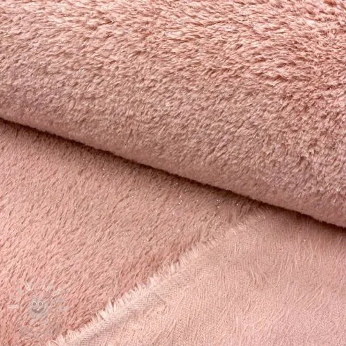 Umělá kožešina LUREX SILVER rose