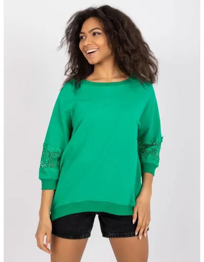 Dámská halenka pro každodenní nošení Torino RUE PARIS tmavě zelená