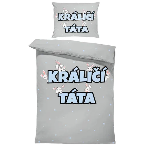 Povlečení Králičí táta (Rozměr : 1x140/220 + 1x90/70)