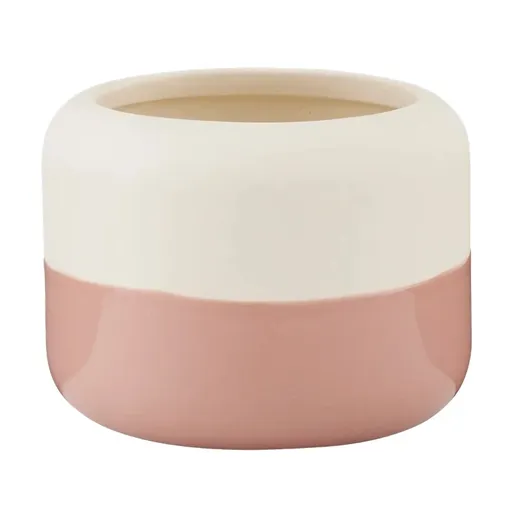 Květináč PLANT-IT 9 cm, mlhavě růžová, kamenina, RIG-TIG