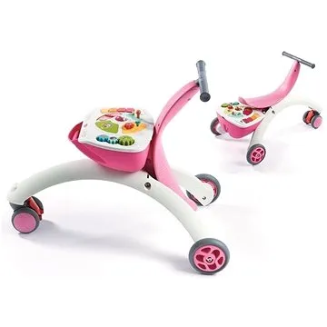 Chodítko a odrážedlo 5v1 Pink (7290108862492)