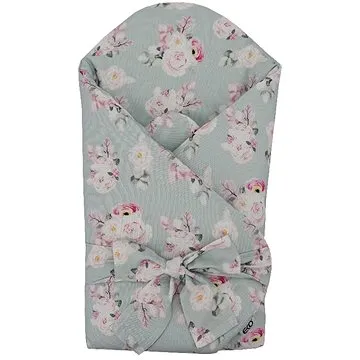 EKO Zavinovačka bambusová s potiskem a kokosovou vyjímatelnou vložkou Mint Garden 75x75cm (5903636128115)