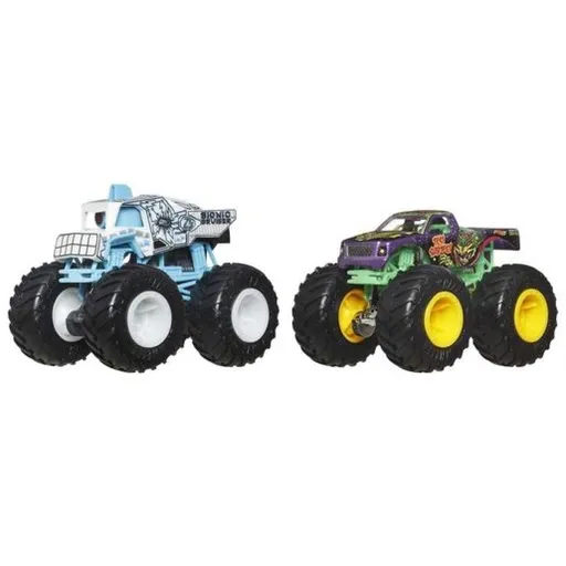Mattel Hot Wheels Monster trucks demoliční duo Bionic Bruiser a Test subject