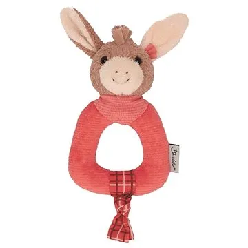 hračka chrastící do ruky 17 cm oslík Emmily 3302107 (13696)