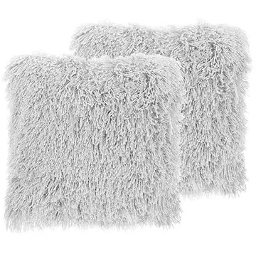 BELIANI, Sada 2 polštářů 45 x 45 cm šedá CIDE, 257544 (beliani_257544)