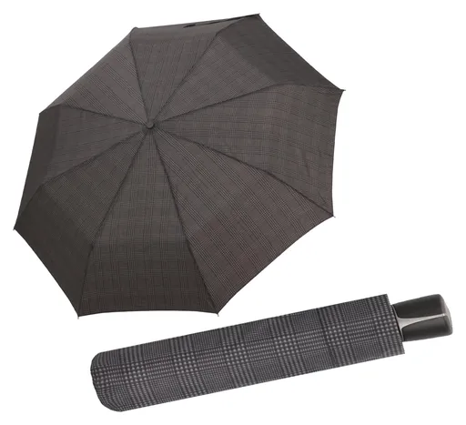 Pánský deštník Doppler Fiber Mini Gents Printed Glen Check
