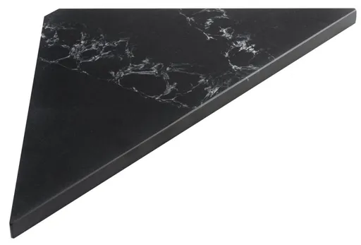 Sapho Abeline rohová police rockstone 250 x 250 mm black attica černá AE250-0598