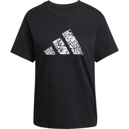 adidas CAMO TEE Dámské triko, černá, velikost