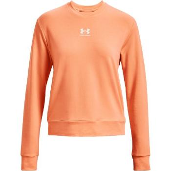 Under Armour RIVAL TERRY CREW Női pulóver, narancssárga, méret S