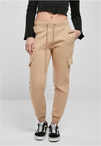 Urban Classics Ladies Cargo Sweat Pants unionbeige - XXL