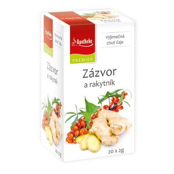 Apotheke Zázvor a rakytník - s přebalem nálevové sáčky 20x2 g