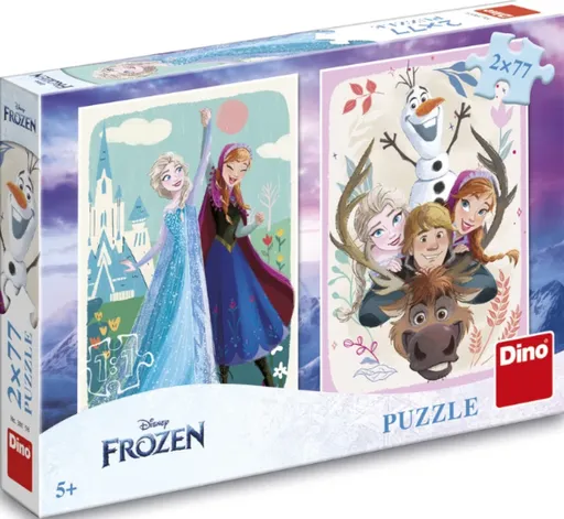 Puzzle Frozen: Anna a Elsa 2x77 dílků