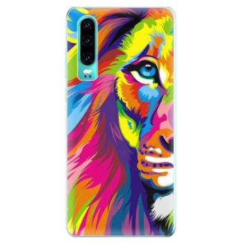 Odolné silikonové pouzdro iSaprio - Rainbow Lion - Huawei P30