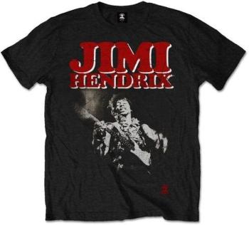 Jimi Hendrix Tričko Block Logo Unisex Black L